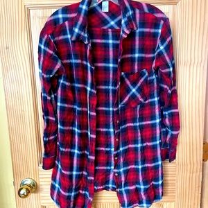 Red, white & blue flannel